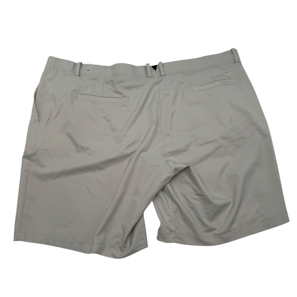 Nike Golf Shorts‎ Mens 50 White Dri-FIT Big and Tall Standard Fit Grey Good